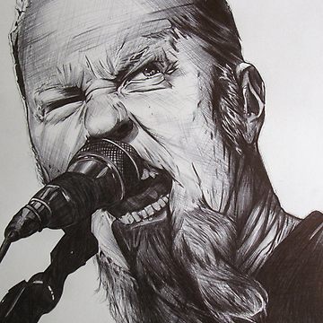360x360 Metallica James Hetfield T Shirt - James Hetfield Drawing