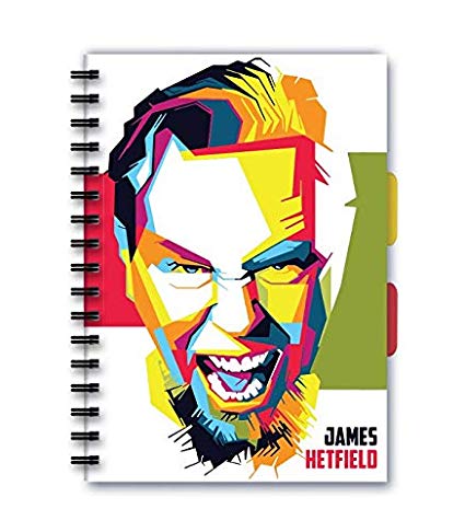 425x486 Posterskart James Hetfield Metallica Illustration Notebook - James Hetfield Drawing