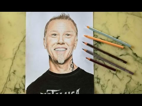 480x360 Speed Drawing James Hetfield From Metallica Lily Fee - James Hetfield Drawing