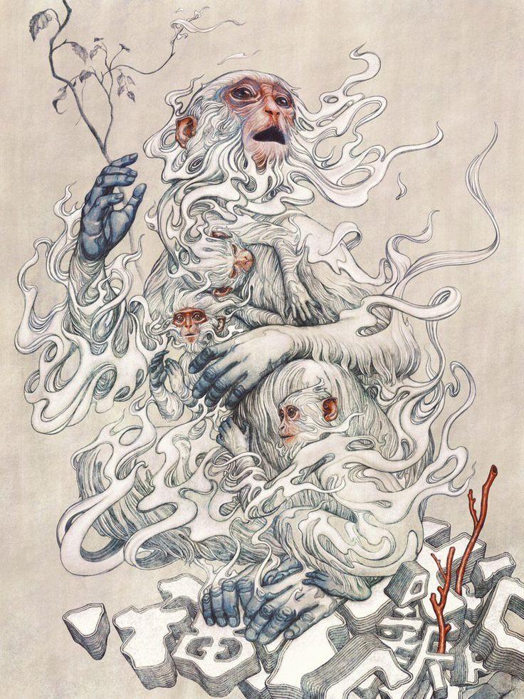 736x981 james jean - James Jean Drawing