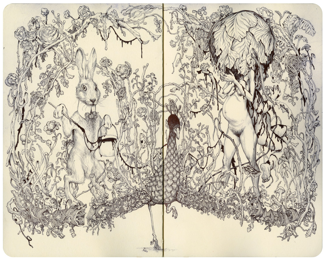 1127x900 releases james jean giclee arrested motion - James Jean Drawing