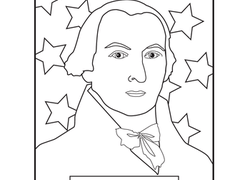 Portrait Drawing James Madison