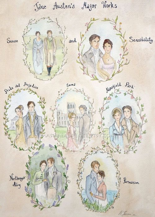 500x700 This Would Be A Really Cool Drawing Project, And Then I Could Draw - Jane Austen Drawing