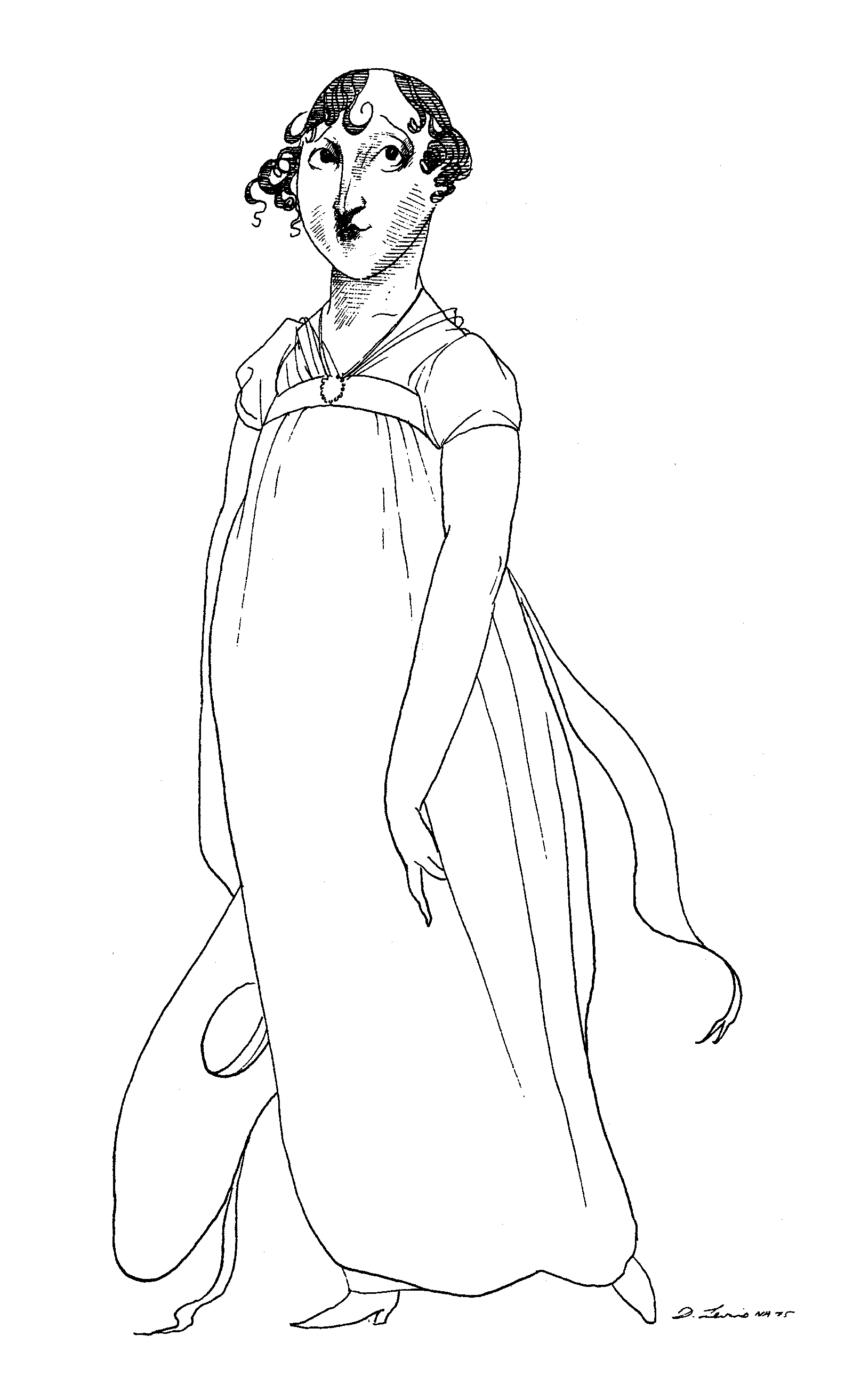 1600x2625 Which Jane Austen - Jane Austen Drawing