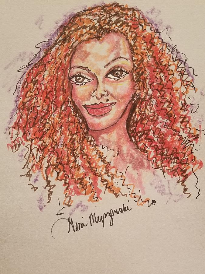 675x900 Janet Jackson Drawing - Janet Jackson Drawing
