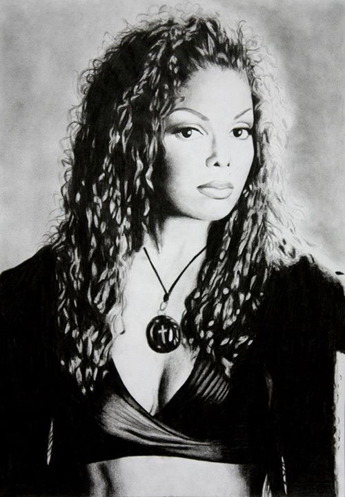 500x720 Classic Rampb Muziek Afbeeldingen Janet Jackson Hd Achtergrond - Janet Jackson Drawing