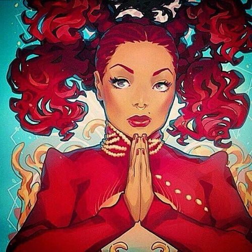 500x500 Image About Red In Just Love Miss Janet - Janet Jackson Drawing