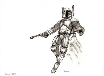 344x250 jango fett - Jango Fett Drawing