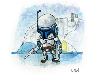 340x270 jango fett print etsy - Jango Fett Drawing