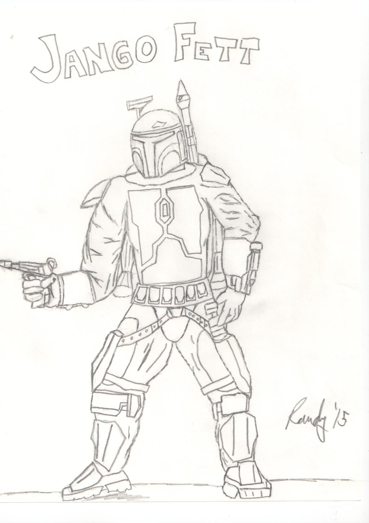 1232x1744 jango fett my nerdy comic drawings - Jango Fett Drawing