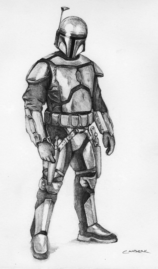 600x1019 who is jango fett - Jango Fett Drawing