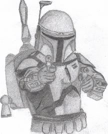 216x268 view topic - Jango Fett Drawing