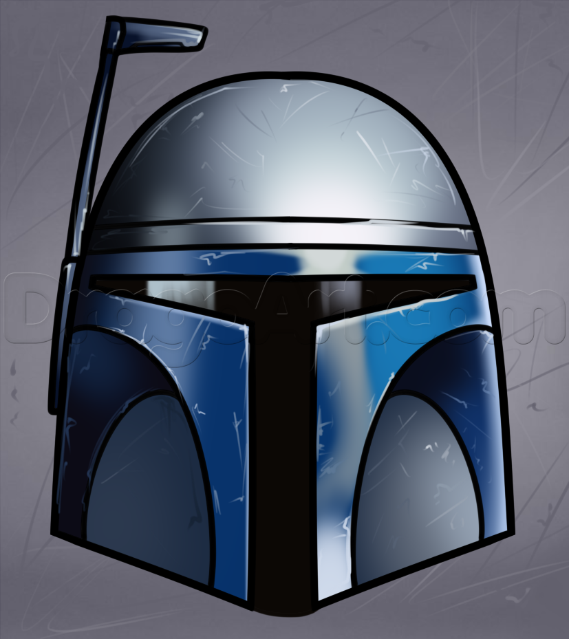 Mandalorian Helmet Drawing Easy | helmet