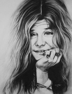 229x300 Janis Joplin Drawing - Janis Joplin Drawing