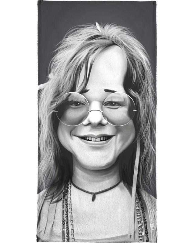 640x800 Janis Joplin As Hand Bath Towel - Janis Joplin Drawing
