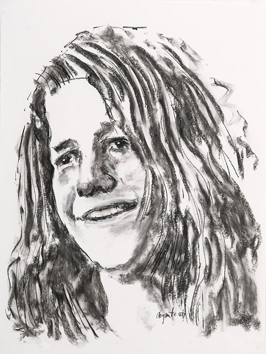 548x730 Janis Joplin Drawing - Janis Joplin Drawing