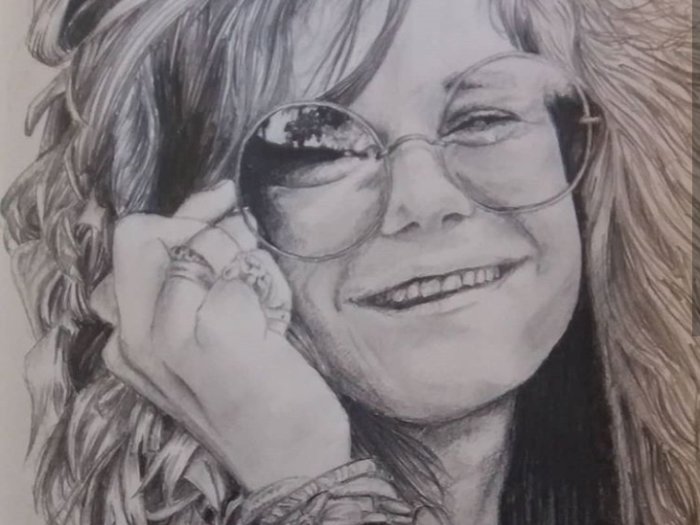 700x525 Original Janis Joplin Drawing For Sale In Kill, Kildare - Janis Joplin Drawing