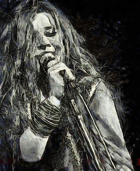 571x700 Janis Joplin Painting - Janis Joplin Drawing