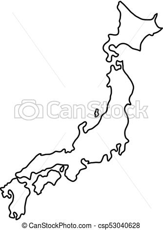 Japan Map Drawing at PaintingValley.com | Explore collection of Japan ...