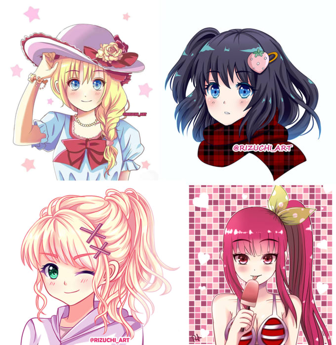 680x697 Draw Anime Character For You - Japanese Anime Drawings