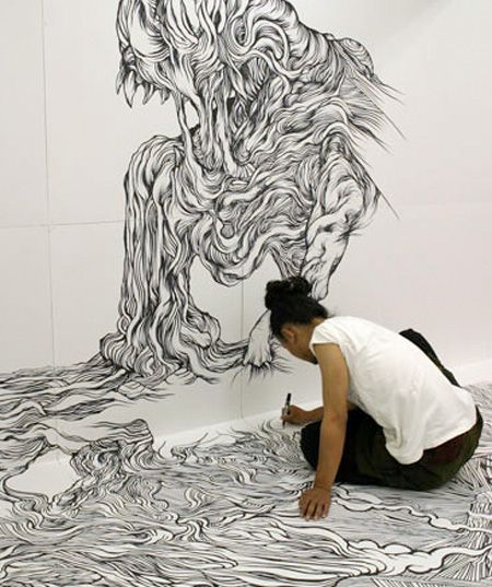 450x537 Japanese Artist - Japanese Art Drawings