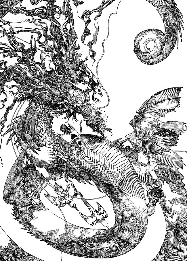 650x910 Epic Drawings - Japanese Art Drawings