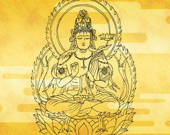 340x270 Buddhist Drawing Etsy - Japanese Buddha Drawing