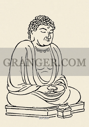 351x500 Image Of Japan Grand Buddha - Japanese Buddha Drawing