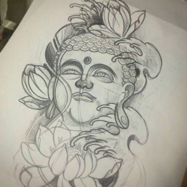 640x640 Image Result For Peony Drawings Tattoo Design Tattoo Sketches - Japanese Buddha Drawing