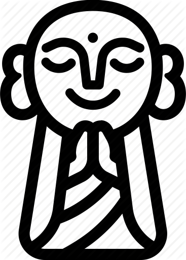 367x512 Buddha, Buddhism, Japan, Japanese, Jizo, Statue, Temple Icon - Japanese Buddha Drawing