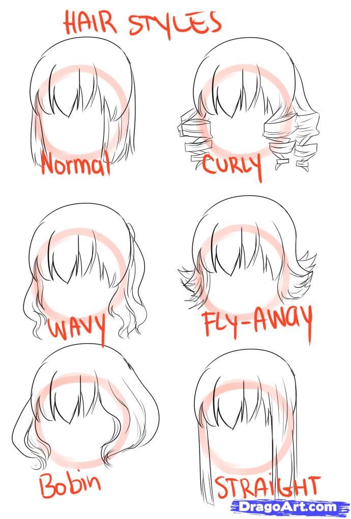 690x1021 How To Draw Cute Girls, Step - Japanese Cartoon Drawing