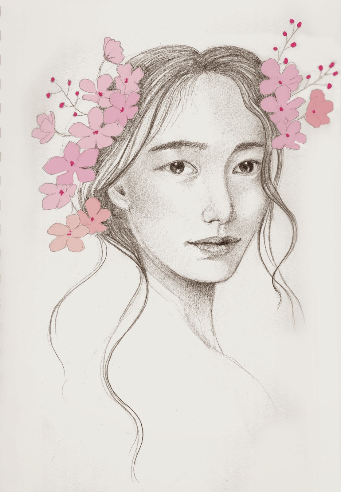 1110x1600 rebecca's realm japanese cherry blossoms - Japanese Cherry Blossom Drawing