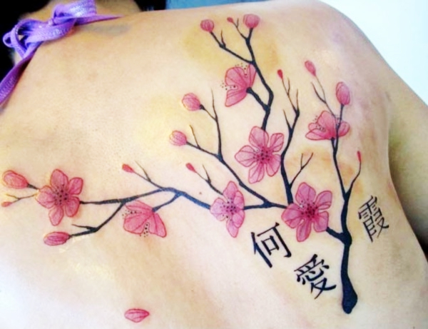 600x461 Japanese Cherry Blossom Tattoos You Should Get This Spring - Japanese Cherry Blossom Drawing