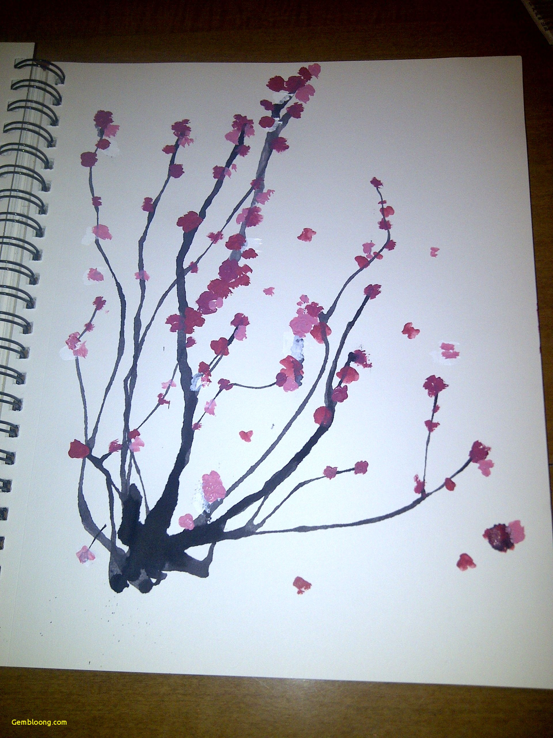 Japanese Cherry Blossom Tree Drawing