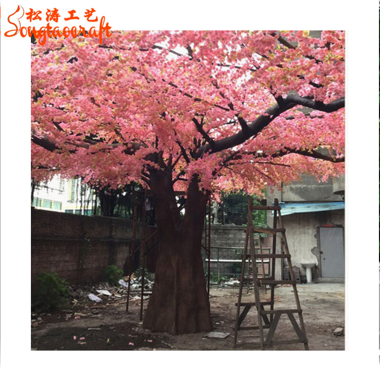 750x750 huge pink color how to draw outdoor lighted artificial trees - Japanese Cherry Blossom Tree Drawing