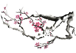 Japanese Cherry Blossom Tree Drawing at PaintingValley.com | Explore ...