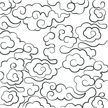 358x358 gallery for gt swirly cloud drawings doodles cloud drawing - Japanese Cloud Drawing
