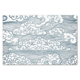 307x307 Japanese Cloud Pattern Craft Tissue Paper Zazzle Ca - Japanese Cloud Drawing