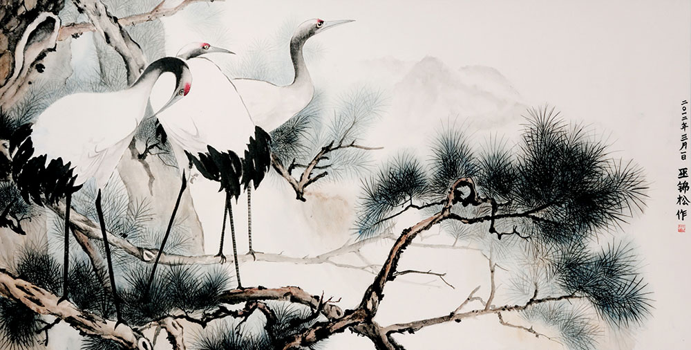 1000x506 dartmouth medicine magazine art of medicine japanese crane - Japanese Crane Drawing