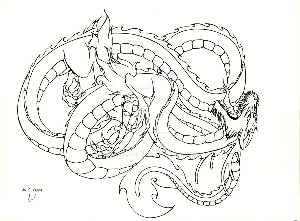 1024x754 Japanese Dragon - Japanese Dragon Drawing