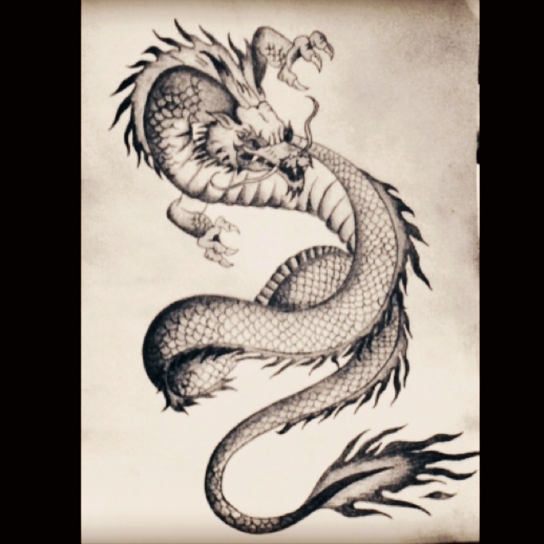 782x782 Chloeepreston - Japanese Dragon Drawing