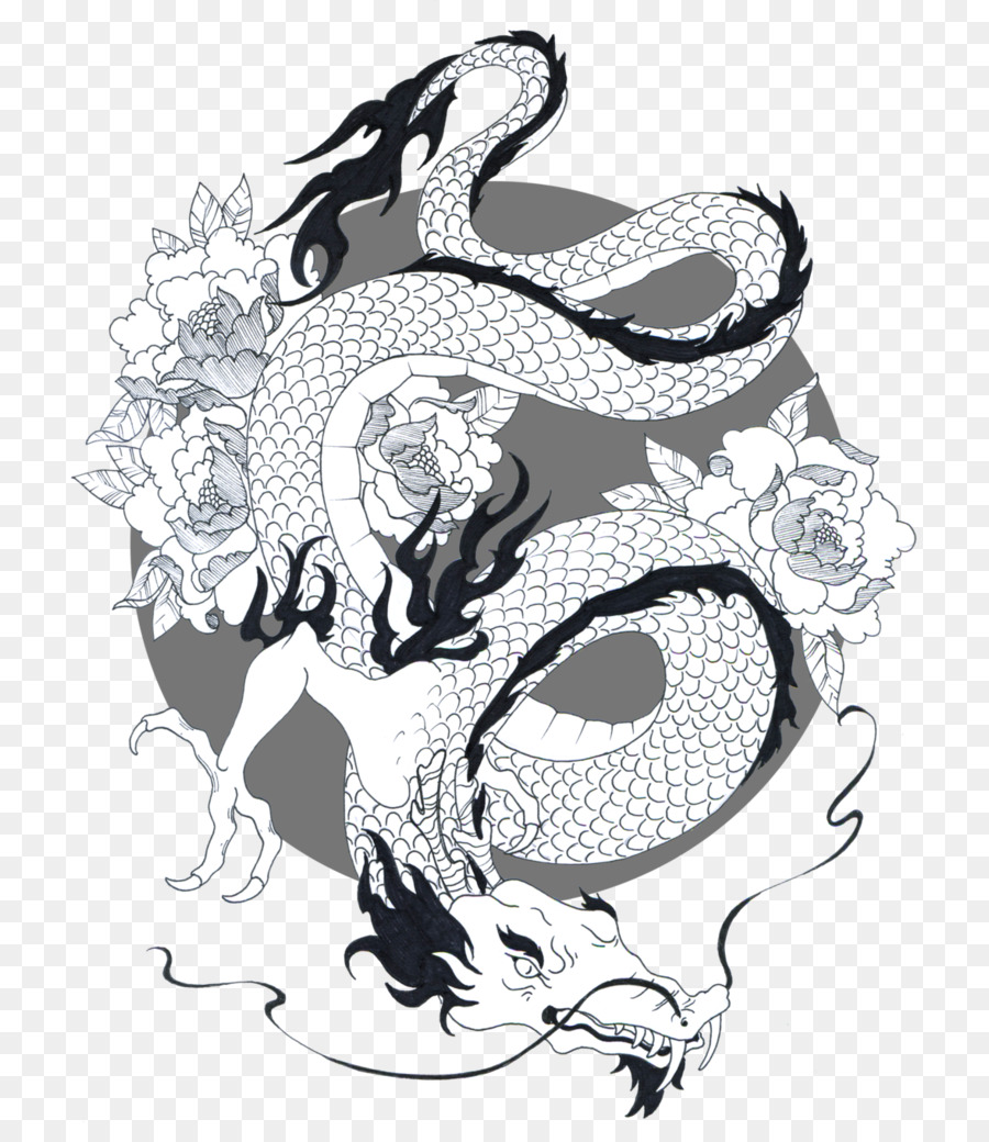 900x1040 Drawing, Dragon, Head, Transparent Png Image Clipart Free Download - Japanese Dragon Head Drawing