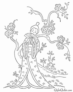 236x298 Japanese Fan Template Coloring Pages Template - Japanese Fan Drawing