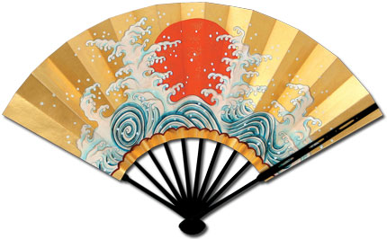 430x266 japanese fan clipart japanese fan over white drawing - Japanese Fan Drawing