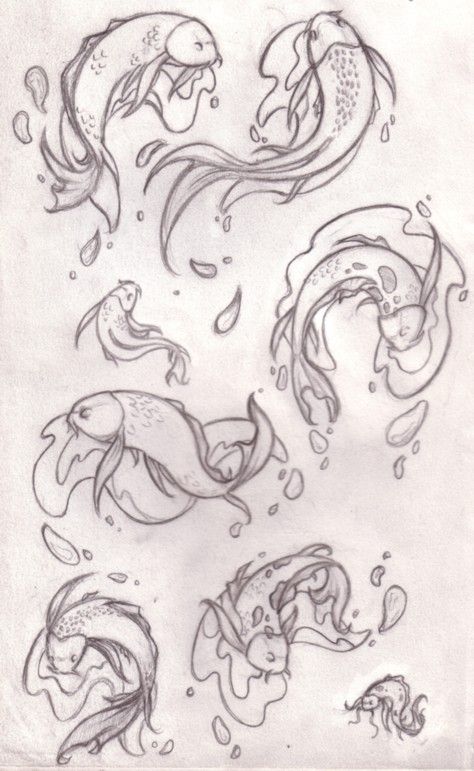 474x771 Japanese Koi Fish Drawings Koi - Japanese Fish Drawing