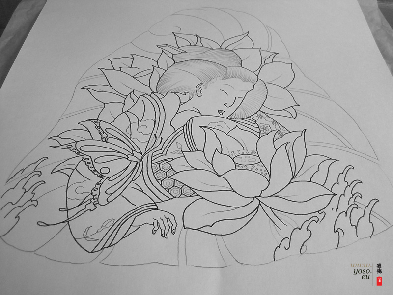 800x600 Japanese Flower Drawing - Japanese Flower Drawing Styles