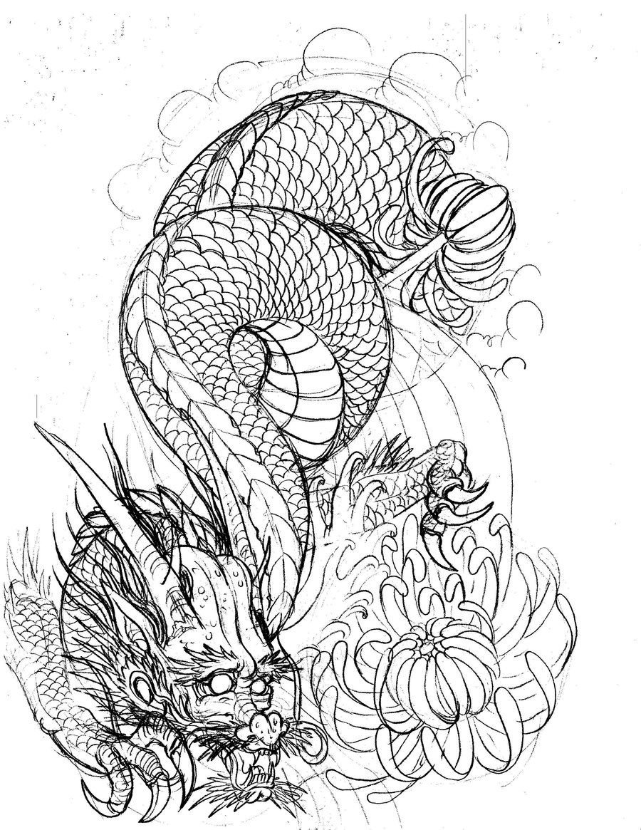 900x1165 peonies drawing japanese style for free download - Japanese Flower Drawing Styles