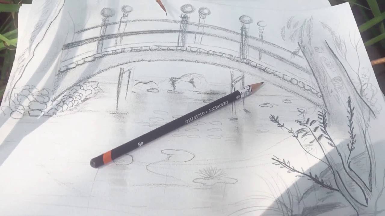 1280x720 Painting Dreams International Art Tours Japanese Garden Drawing - Japanese Garden Drawing