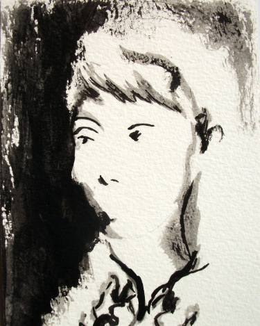 Japanese Girl Drawing