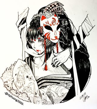 320x358 Japanesegirl Drawings On Paigeeworld Pictures Of Japanesegirl - Japanese Girl Drawing